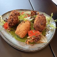 Croquetas Mix de Hongos  at Gioia Cocina Botánica in Buenos Aires