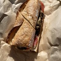 eggplant sandwich  at Yali's Stanley Hall Cafe in Berkeley