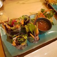 Fresh spring rolls at NUSARA Thai Fire Kitchen in Poole