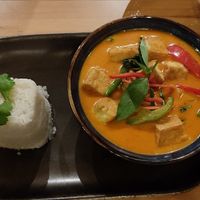 Panang curry with tofu at NUSARA Thai Fire Kitchen in Poole