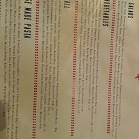 Menu (VG notes vegan)  at Ocotillo in Phoenix