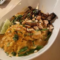 Spaghetti Squash Pad Thai - vegan  at Hearthstone in Breckenridge