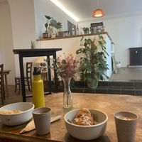 our almond croissants and oat milk lattes in hempies😄 at Hempies - Händelstraße in Cologne