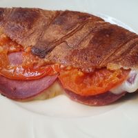 Toasted croissant sandwich at Hempies - Händelstraße in Cologne