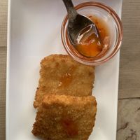 Fried Tofu with spicy sweet and sour sauce🌶  at Ramen Bambu in Lisbon