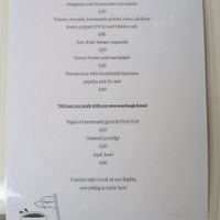 Menu at The Hippie Baker in Vigo