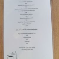 Menu at The Hippie Baker in Vigo