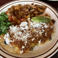 "Huevos” rancheros (yum!)  at Soluna Cafe in Jackson