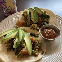 Breakfast tacos  at Soluna Cafe in Jackson