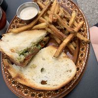 GTP with fries  at Soluna Cafe in Jackson