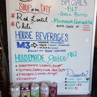 Daily specials at Soluna Cafe in Jackson