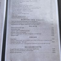 Menu Card (German)  at La Trattoria in Mallorca