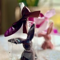 Tahini chocolate bunny!   at Lagusta's Luscious in New Paltz
