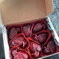 Cherry filled chocolates   at Lagusta's Luscious in New Paltz