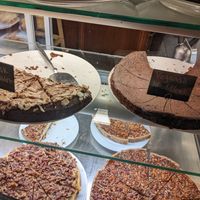 Vegan chocolate cake and kladdkaka. at Årummet in Uppsala