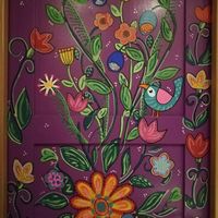 The restroom door at Årummet in Uppsala