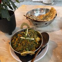 Spinach and vegetable curry (I forgot the name)  at Guru in Warsaw
