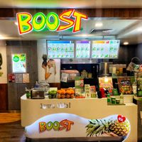 Stall front at Boost Juice - Bugis Junction in Central Singapore