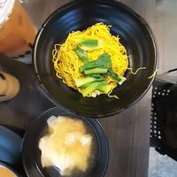 Wantan mee (omit mock char siew) at Makan Vegan - 斋这里 in Central Singapore