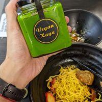 They have vegan kaya spread!!! (sold on a separate shop) at Makan Vegan - 斋这里 in Central Singapore