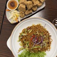 Smelly Tofu & Fried Kampua Noodlees  at Makan Vegan - 斋这里 in Central Singapore