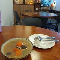 Bak Kut Teh soup 👏 at Makan Vegan - 斋这里 in Central Singapore