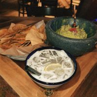 Guacamole and fresh margarita  at Rocco's Tacos in Delray Beach