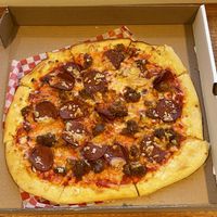 Vegan meat lovers   at The Attic Bar & Stage in Calgary