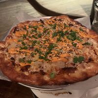 Korean chicken pizzaa  at The Attic Bar & Stage in Calgary