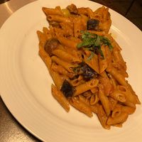 Eggplant rose pasta at The Attic Bar & Stage in Calgary