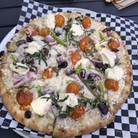 Down to earth pizza - gluten free base  at The Attic Bar & Stage in Calgary