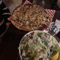 to hell and back pizza and caesar salad   at The Attic Bar & Stage in Calgary