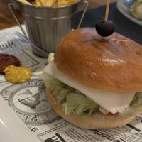 Veggie burger (quinoa y falafel )  at La Nou in Blanes