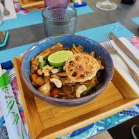 Vegan pad thai at Dhabbu in Brescia