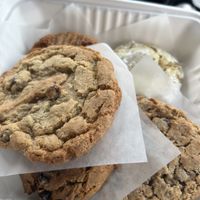 the cookies! they were big too!  at The Station Bistro in Conway