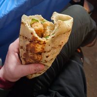 Tofu-based chicken Caesar wrap at The Station Bistro in Conway