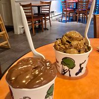 Vegan coffee cookie at Emack & Bolio's in Albany