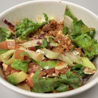 Vegan taco rice  at Peace Cafe - Shibuya Tokyu Food Show in Tokyo