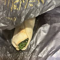 Falafel wrap  at CARVAAN Delicatessen & Beer stop in Tokyo