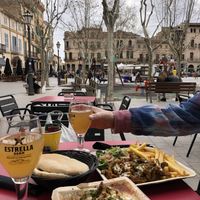 Good views great food  at El Hummus in Mallorca