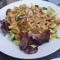 Salad at El Hummus in Mallorca