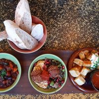 Vegan tapas board, served with ciabatta.  at Lounges - Panero Lounge in Southsea