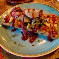 Avocado, pickled onion on toast at Lounges - Panero Lounge in Southsea