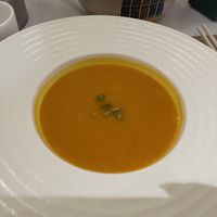 Pumpkin soup (asked not to add milk)   at Orchid Veggie in Tibet