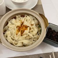 Homemade noodles   at Orchid Veggie in Tibet