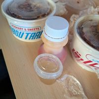 All sauces and koshuri (different sizes) at Abu Tarek in Cairo