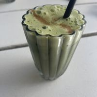 iced matcha oat latte  at Kinsfolk in Rockhampton