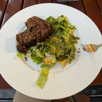 lentil loaf with side salad  at Pilvax Restaurant & Wine Bar in Brasov