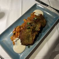 Vegane Kürbiskern - Falafel auf Rosmarin Ratatouille  at Gasthaus Stainzerbauer in Graz