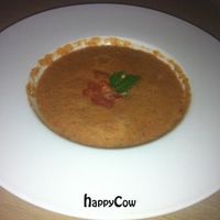 Raw Gazpacho Soup- Raw Garden Riga at The Beginnings - Skolas in Riga